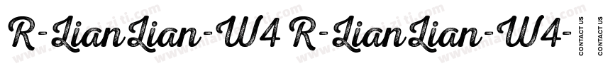 R-LianLian-W4 R-LianLian-W4字体转换